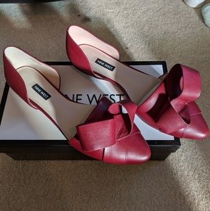 Nine West Shoreside Chianti leather flats
